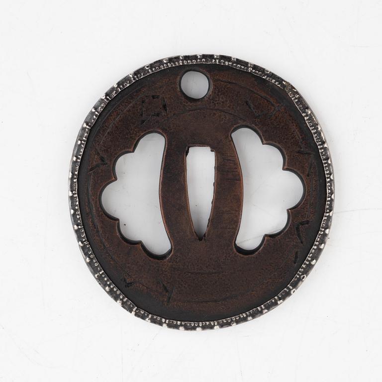 Tsuba, Hirata, Edo, Japan, troligen 1700-tal.