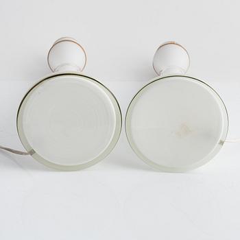 Table lamps, a pair, Bernt Nordstedt, Bergboms, third quarter of the 20th century.