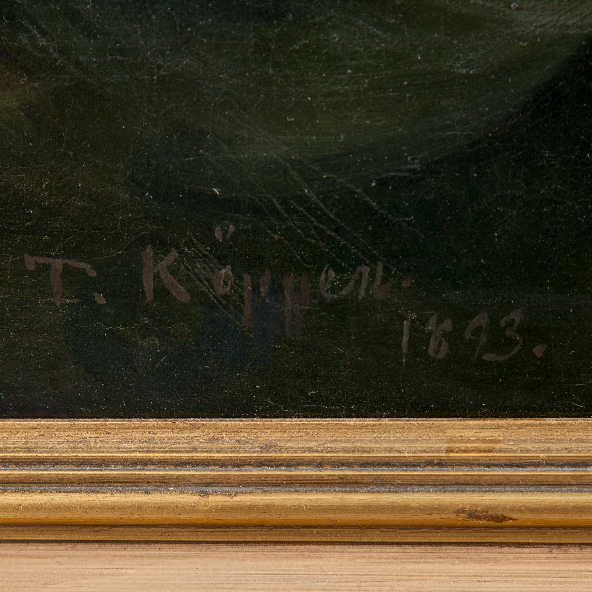 THEODOR KÖPPEN, oil on canvas, signed T. Köppen and dated 1893.
