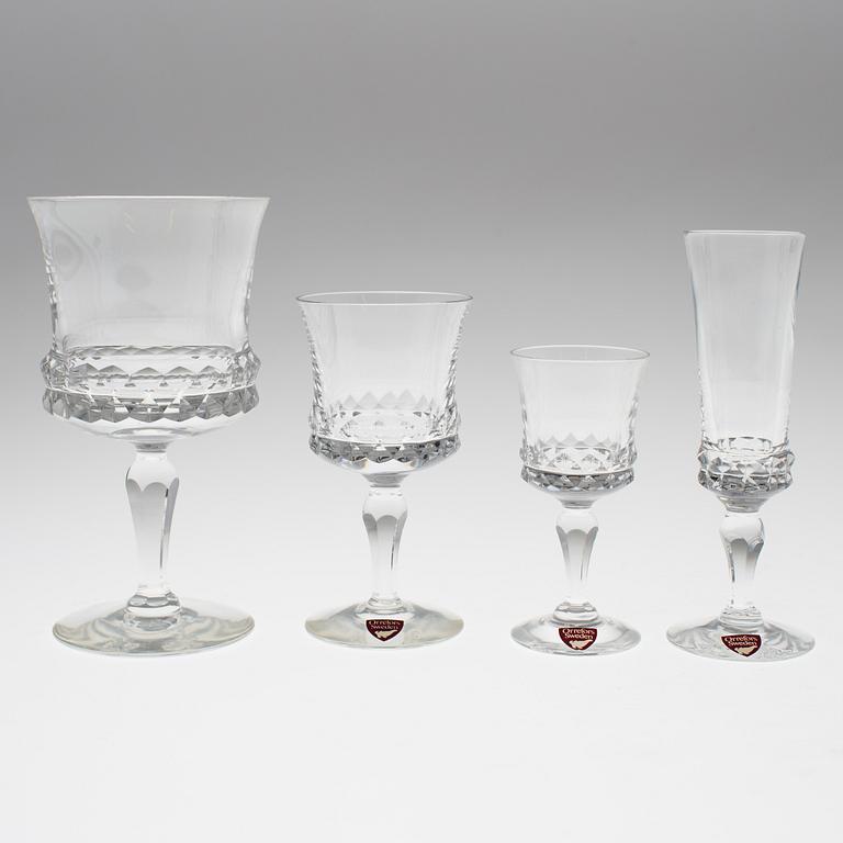 INGEBORG LUNDIN, glasservis, 35 delar, glas, "Silvia", Orrefors.