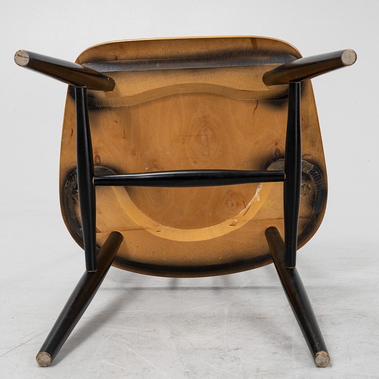 Ilmari Tapiovaara, a set of six 'Fanett' chairs from Edsbyverken, 1960's.