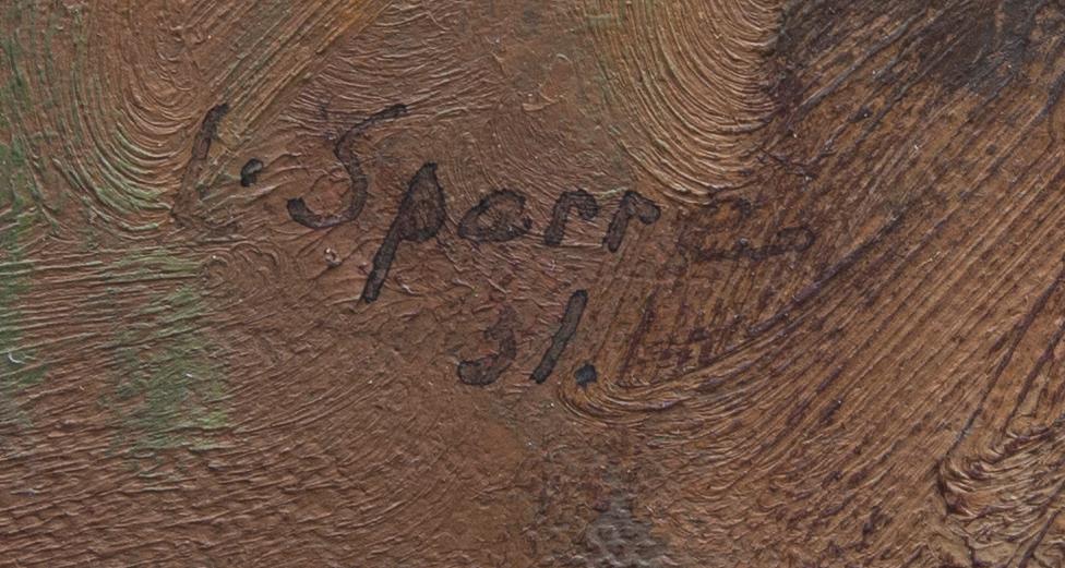 LOUIS SPARRE, olja på duk, signerad och daterad -31.