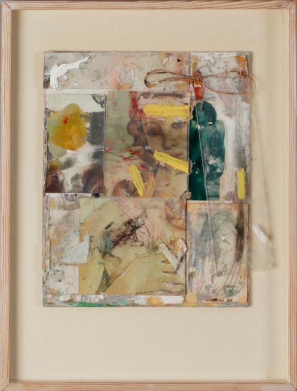 ANTHONY O'CARROLL, collage, signerad och daterad -80.