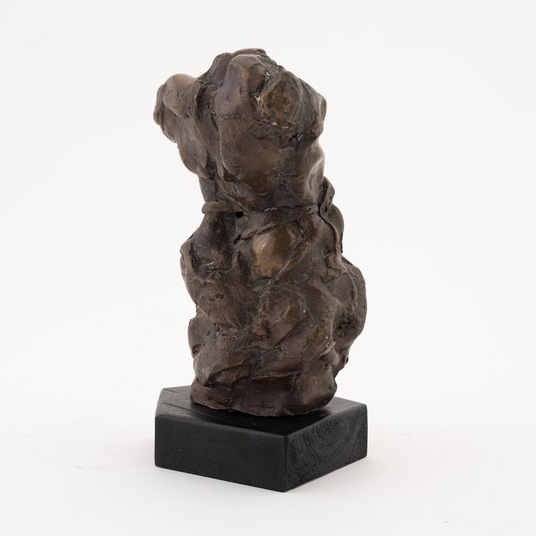 Wieslaw Janasz, a bronze sculpture, signed on wooden base.