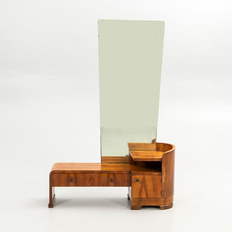 Console table with mirror, first half of the 20th century.