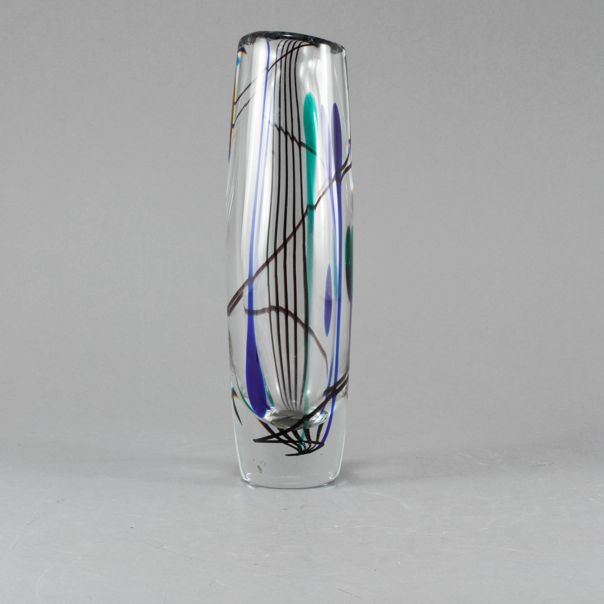 VAS, glas, "Abstracta", Vicke Lindstrand, Kosta.