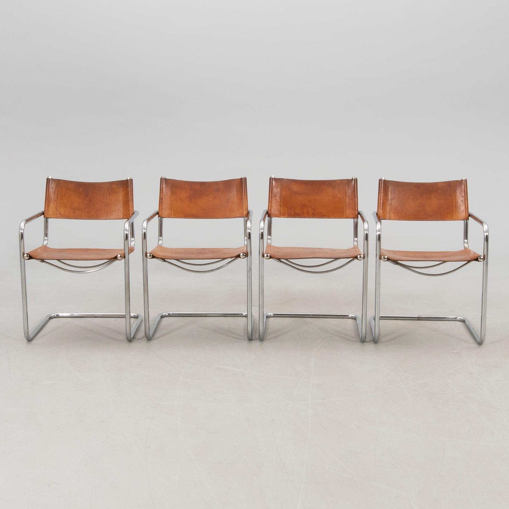 Karmstolar 4 st Italien sent 1900-tal.