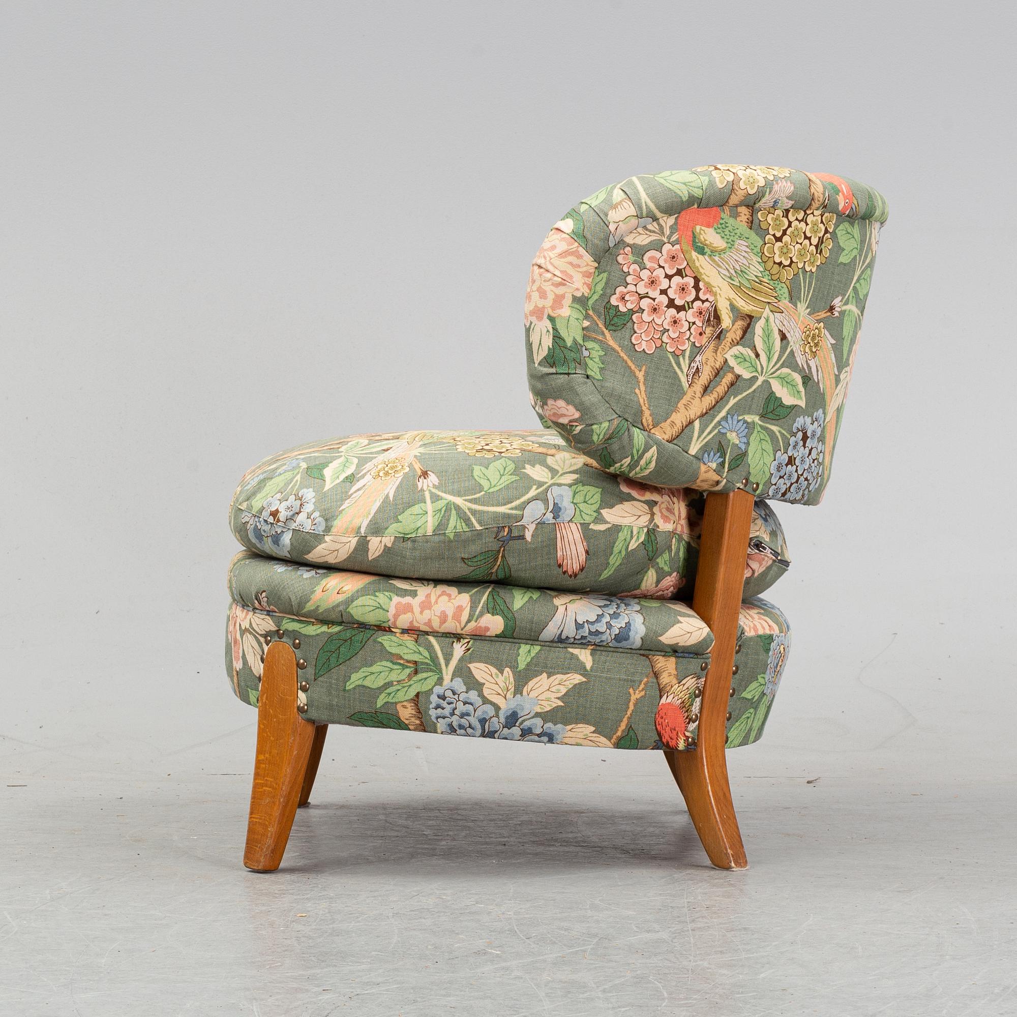 A 'Schulz' easy chairs by Otto Schulz for JIO, mid 20th Century.