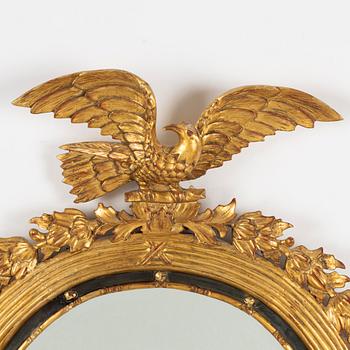 An late Empire mirror, mid 19th century.