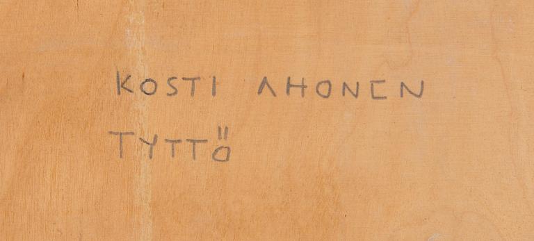 KOSTI AHONEN, mosaic, a tergo signed.