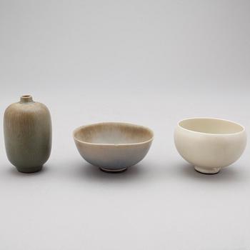 PARTI STENGODS, 3 delar. Berndt Friberg, Gustavsberg.