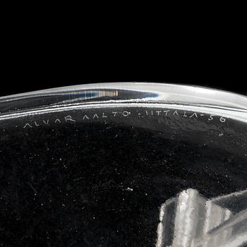 Alvar Aalto, a '3900-37' plate signed Alvar Aalto Iittala -56.