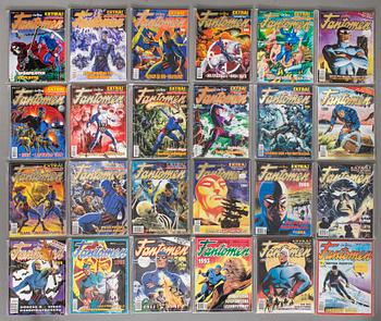 A complete set of "Fantomens julalbum" comic books 1944-2015.