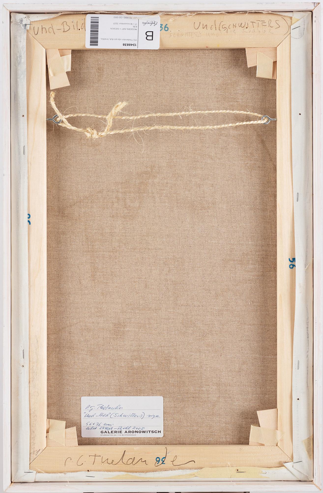 PG Thelander, "Und-Bild (Schwitters)".