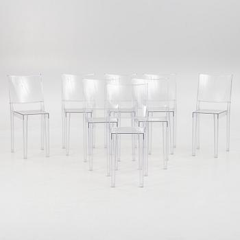 Philippe Starck, 8 st, "La Marie" Kartell, Italien, Modellen formgiven 1998.