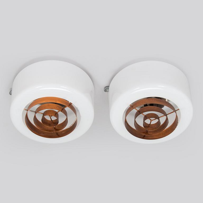 Paavo Tynell, kattovalaisimia ,2 kpl, A2-7, Idman 1900-luvun puoliväli.