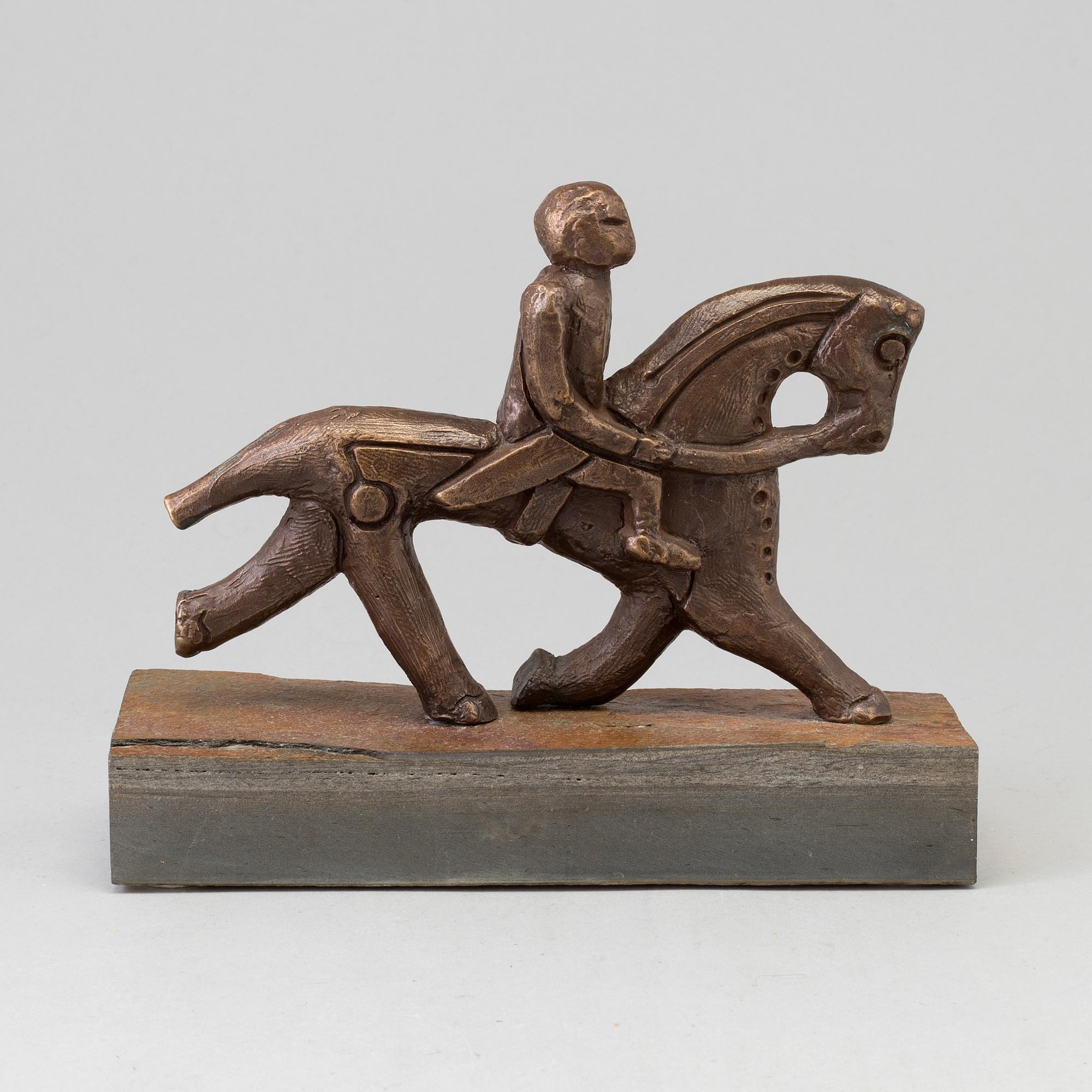 BIRGITTA STENBERG, sculpture, bronze.