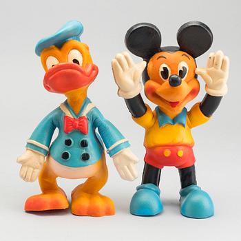 BENDY TOYS FOR WALT DISNEY "Mickey Muse and Donald Duck. 1970's.