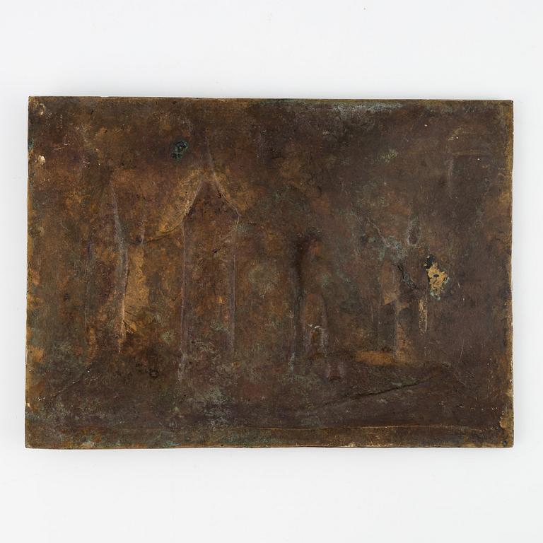Relief, bronze. probably, 19th Century.