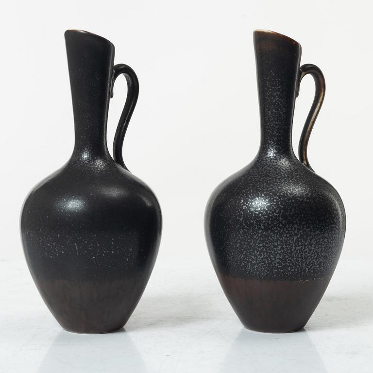 Gunnar Nylund, Vases, 5 pcs, stoneware, Rörstrand.