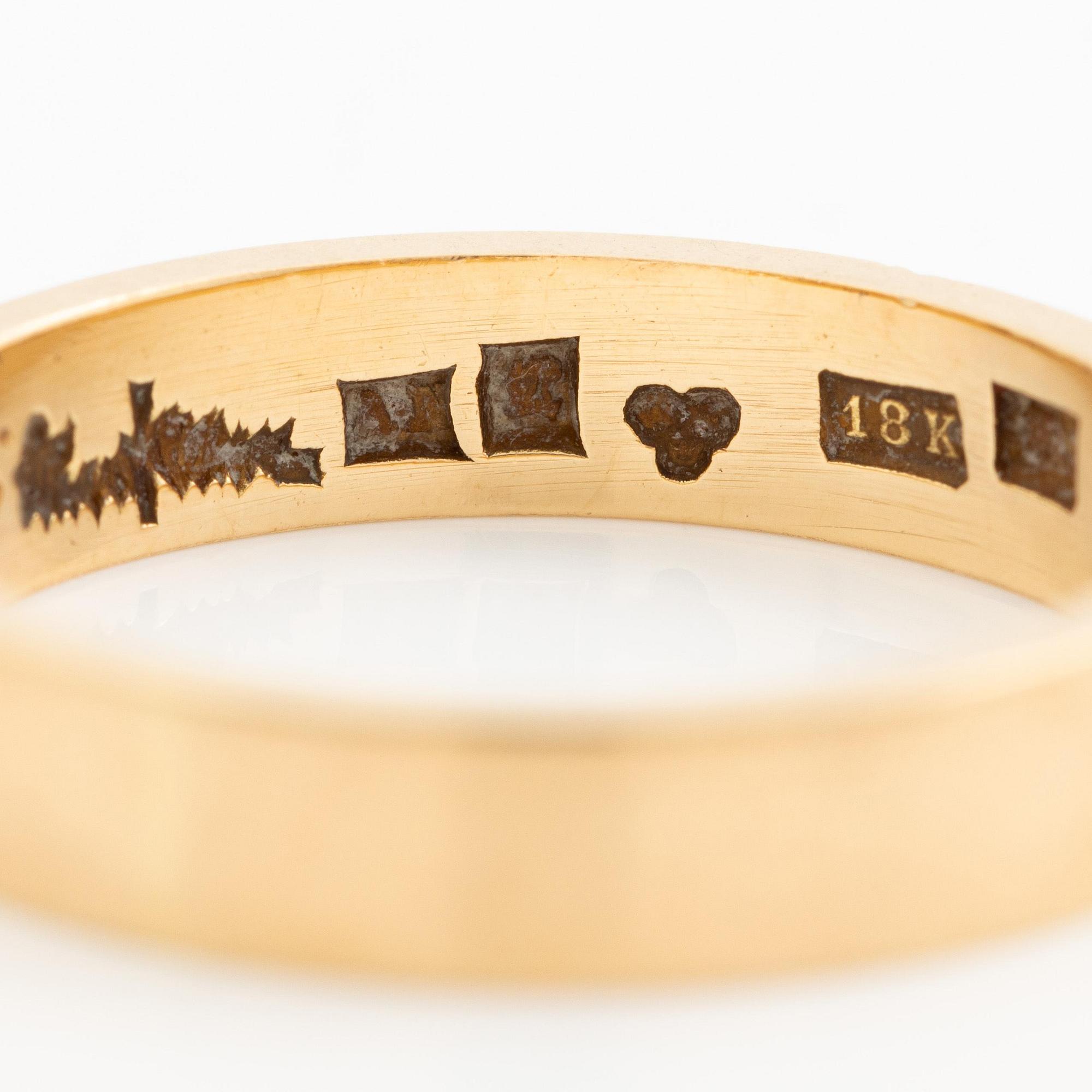 Wiwen Nilsson, a ring, 18K gold, Lund 1956.
