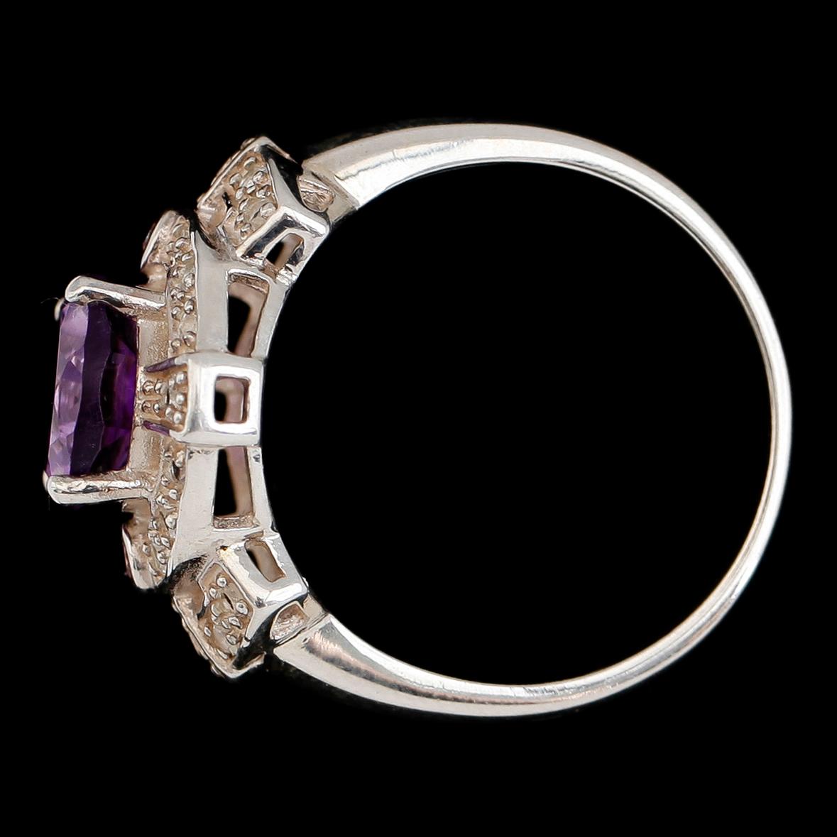 RING, sterlingsilver, ametist, topaser och turmaliner. Vikt ca 7,5 g.