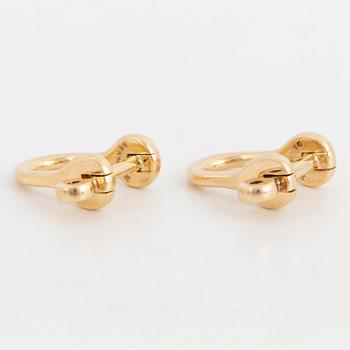OLE LYNGGAARD, manschettknappar, 14K guld.