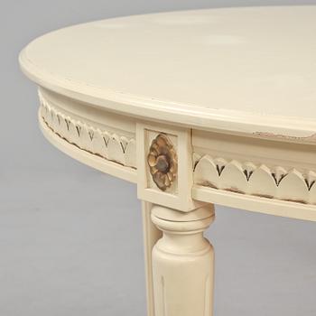 MATSALSGRUPP, 9 delar, gustaviansk stil, 1900-talets mitt.