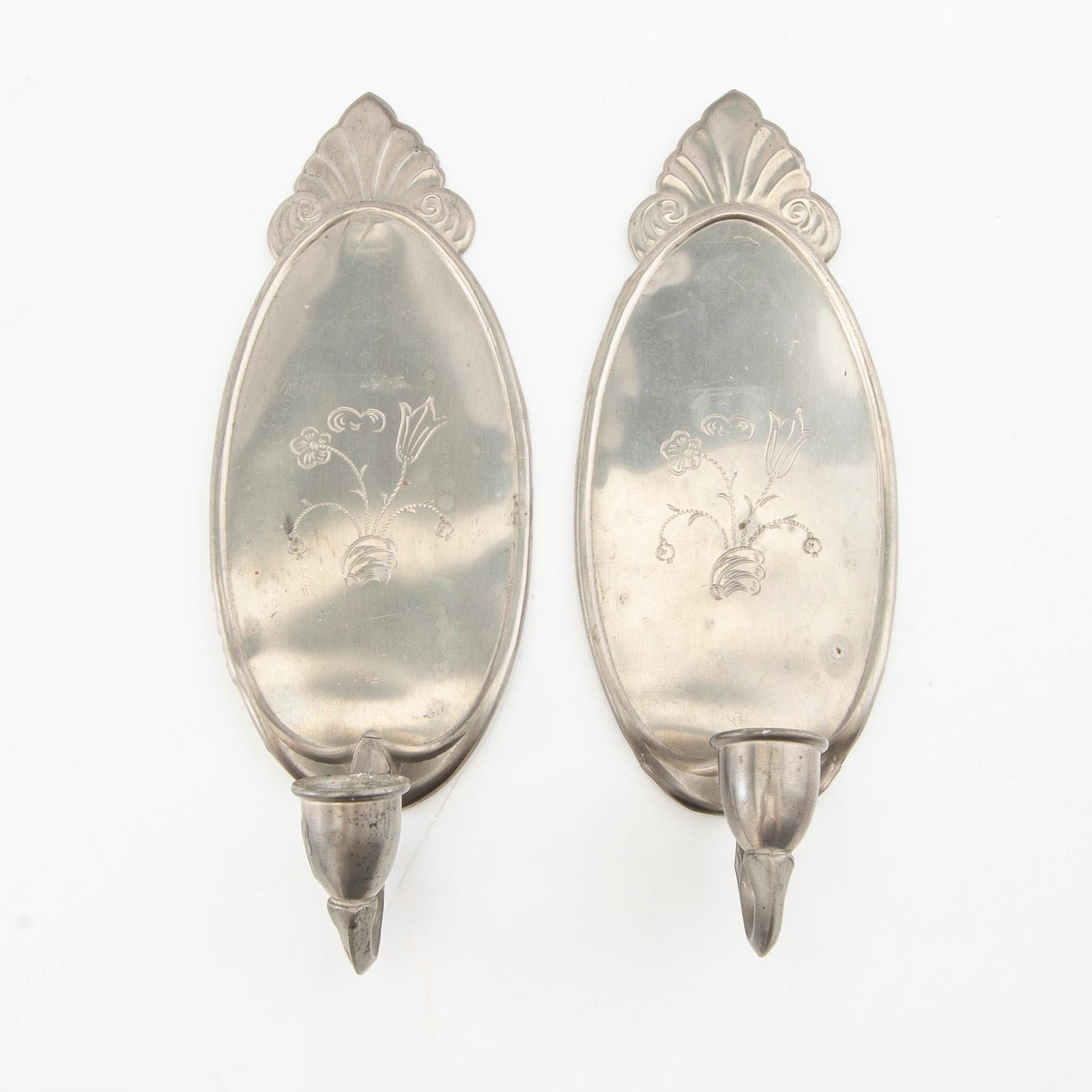 Mirror with wall lights, first half of the 20th century.