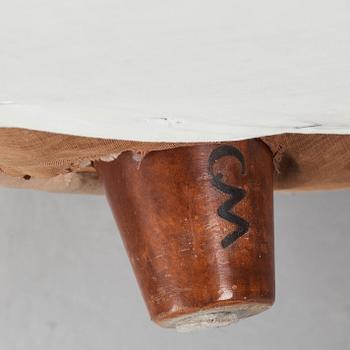 Carl Malmsten, fåtöljer, ett par "Redet" samt fotpall, Sverige 1930-40-tal.