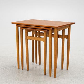 Tea table, 3 pieces, 1950s.