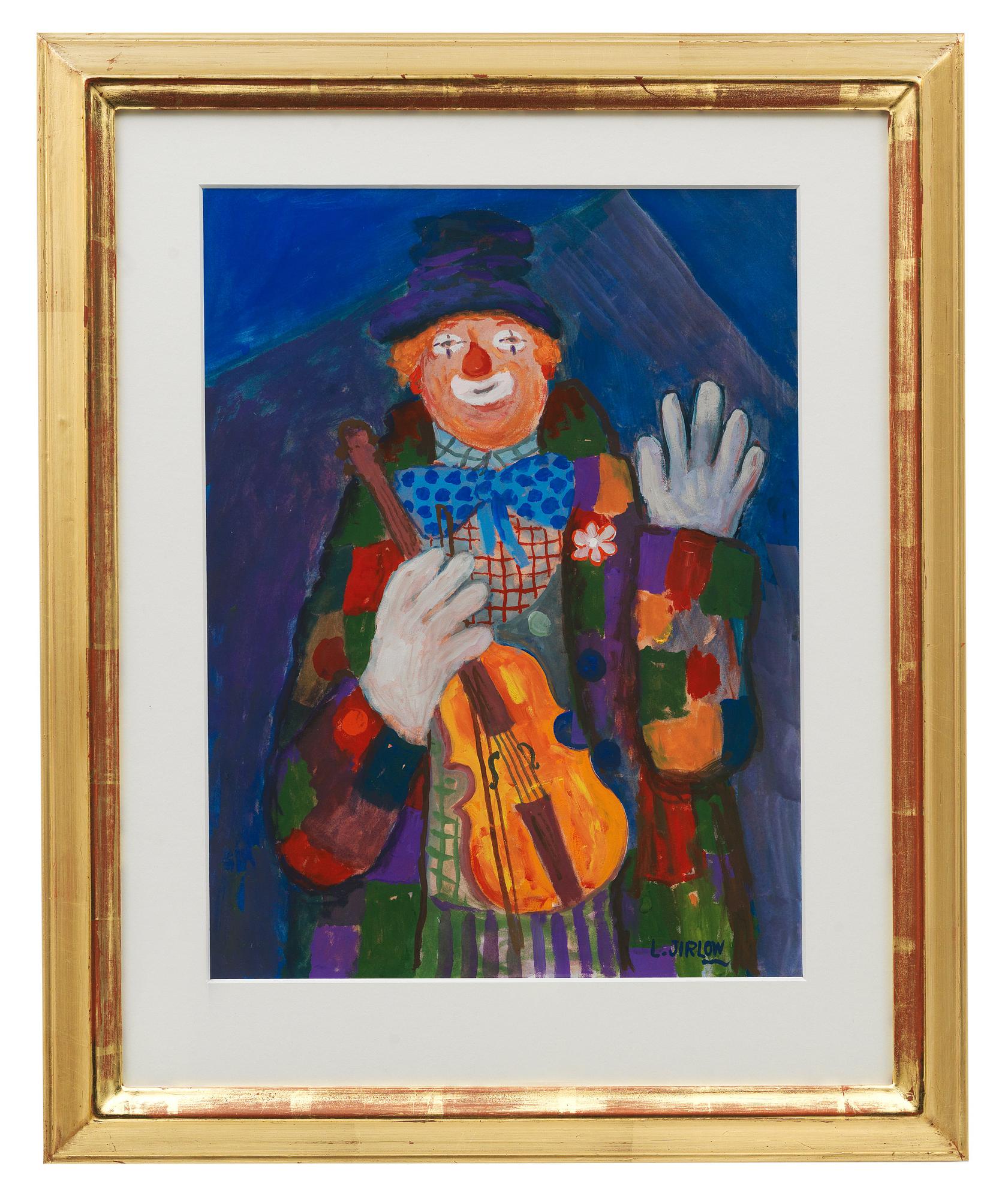 Lennart Jirlow, "Clown med sin fiol".