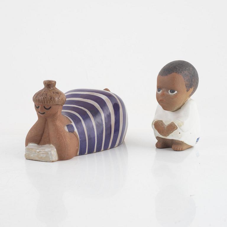 Lisa Larson, figuriner, 2 st, Gustavsberg.