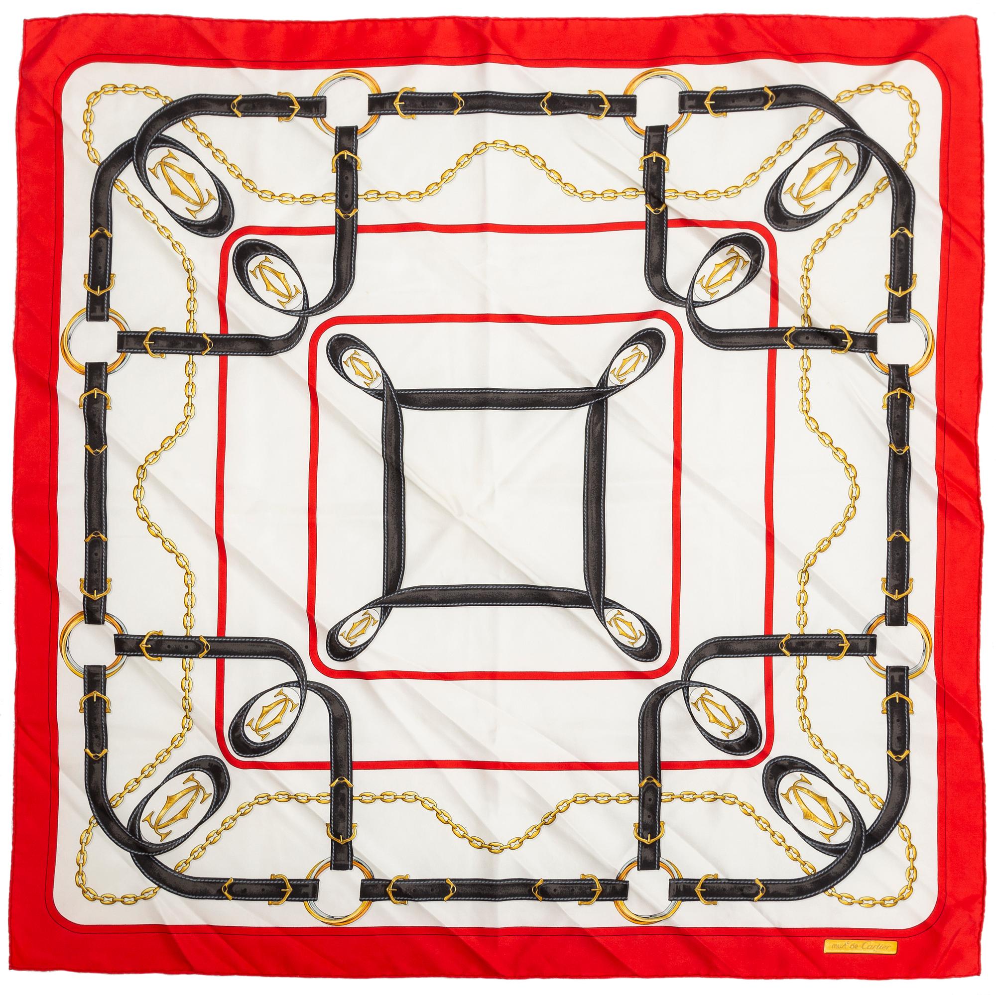 2 Cartier scarves.