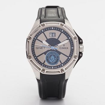 CIMIER, QnetCity Triumph Blue, wristwatch, 45 mm.