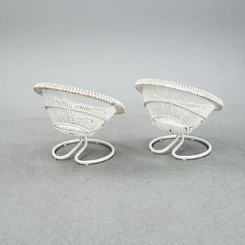 A pair of easy chairs, model 'Rondo', Göte-Möbler i Nässjö AB, Nässjö, 1960s.