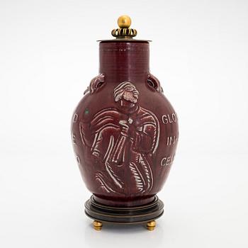 Jais Nielsen, urn, stoneware, Royal Copenhagen 1963.