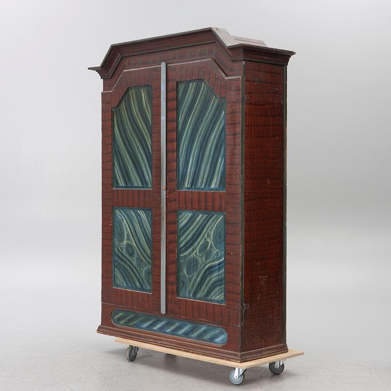A cabinet, Värmland, dated 1873.