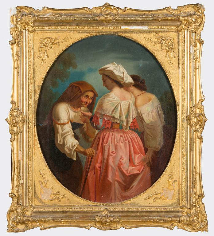 Carel Max Gerlach Quaedvlieg, after, Maidens with Beggar.