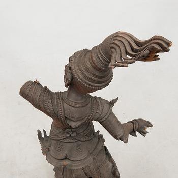 A Thai wooden sculpture, around 1900.