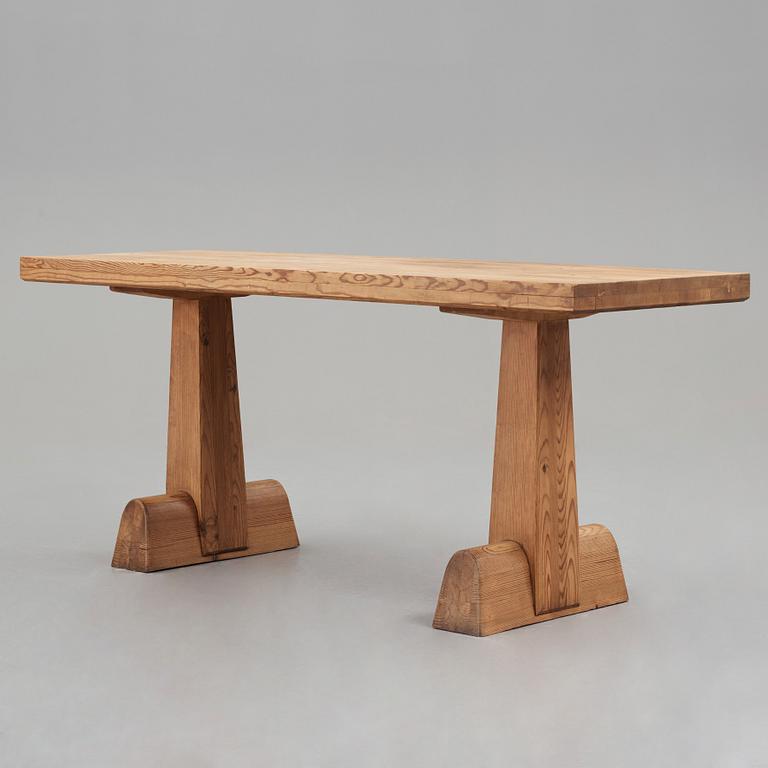 Axel Einar Hjorth, an "Utö" stained pine console table, Nordiska Kompaniet, Sweden 1930's.