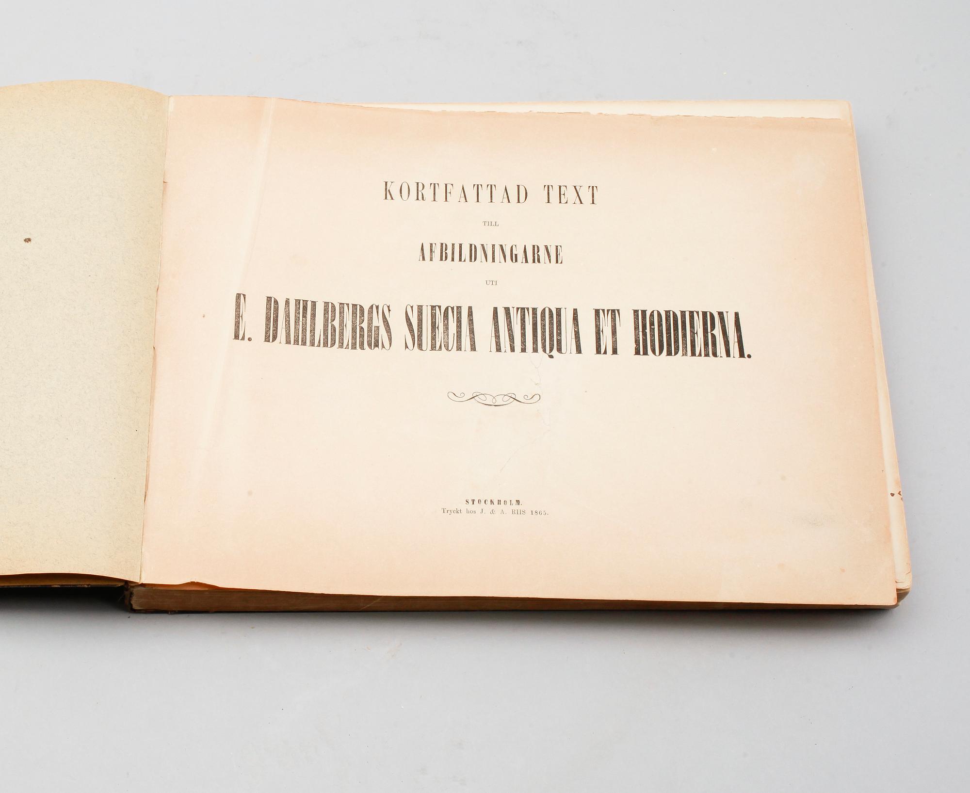BOK, "Suecia Antiqua et Hodierna", Erik Dahlberg, Stockholm, 1865.
