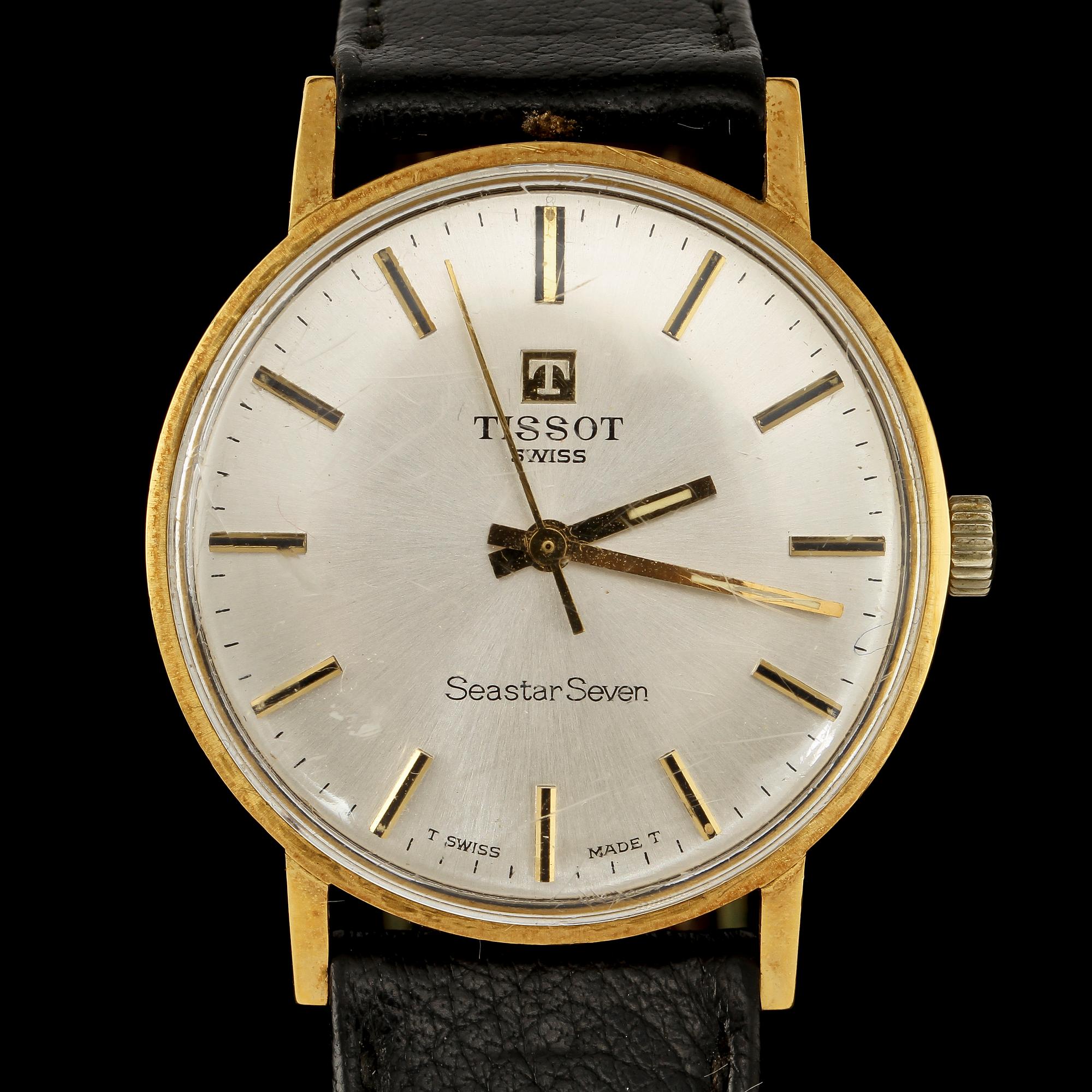 HERRARMBANDSUR, 18k, Tissot Seastar Seven, 1900-talets andra hälft.