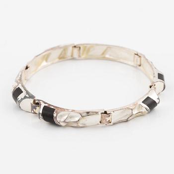 Lapponia, armband, silver och trä.