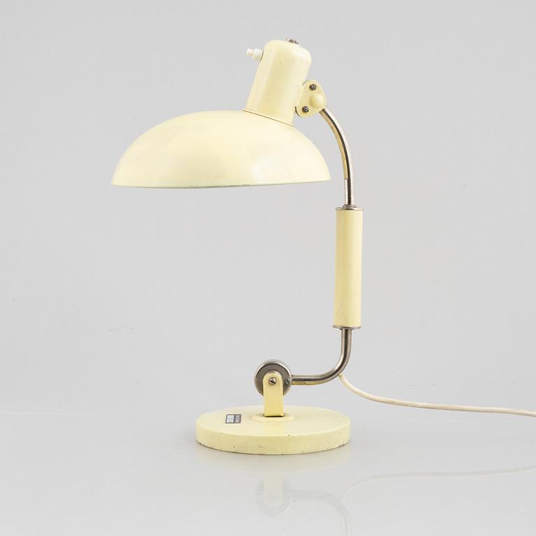 Christian Dell, a table lamp, model 6632, Kaiser Idell, 1930s.