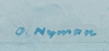 OLLE NYMAN, oil on panel. Signed.