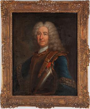 HYACINTHE RIGAUD, hans krets, olja på duk.