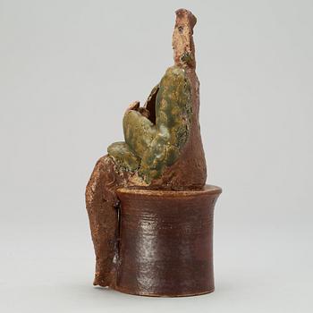 A unique Lisa Larson stoneware sculpture, Gustavsberg Studio 1970's, not signed.