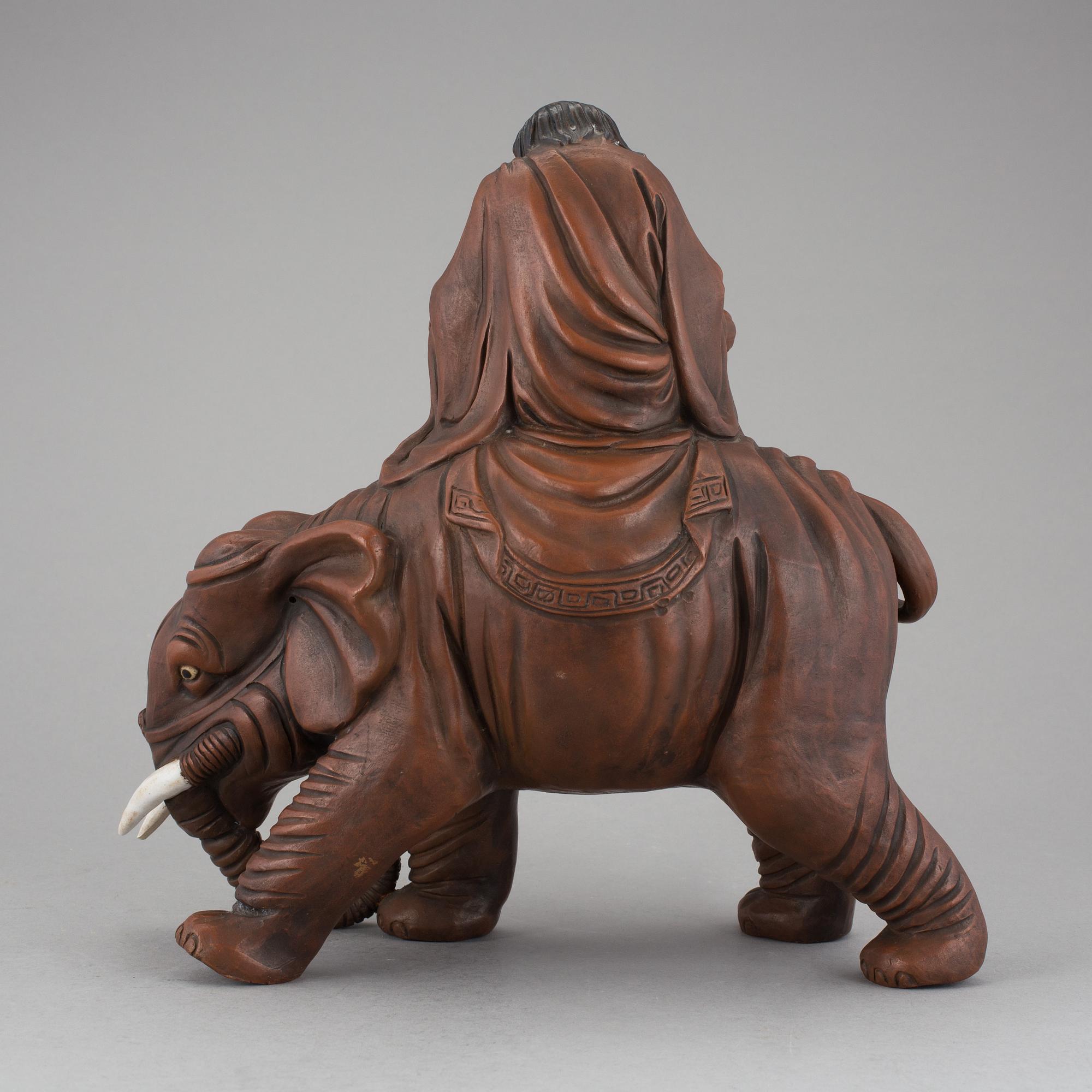 SKULPTUR, lergods, Japan, 1800/1900-tal.