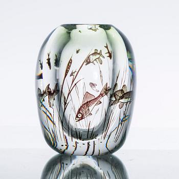 VAS, glas, graal, Edward Hald, Orrefors, signerad och numrerad 27066.